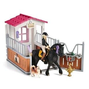 Schleich Horse Club 15 Piezas Caballos Juguete Caballeriza Tori & Princess